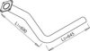 DINEX 21100 Exhaust Pipe